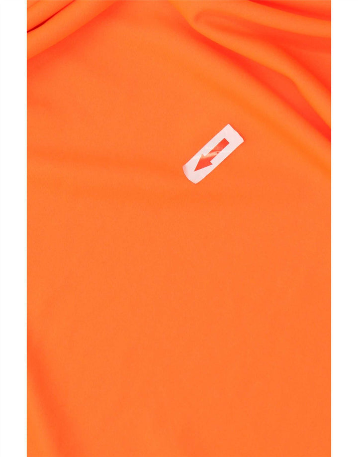 T-shirt Adidas Climalite da uomo Top in poliestere arancione medio