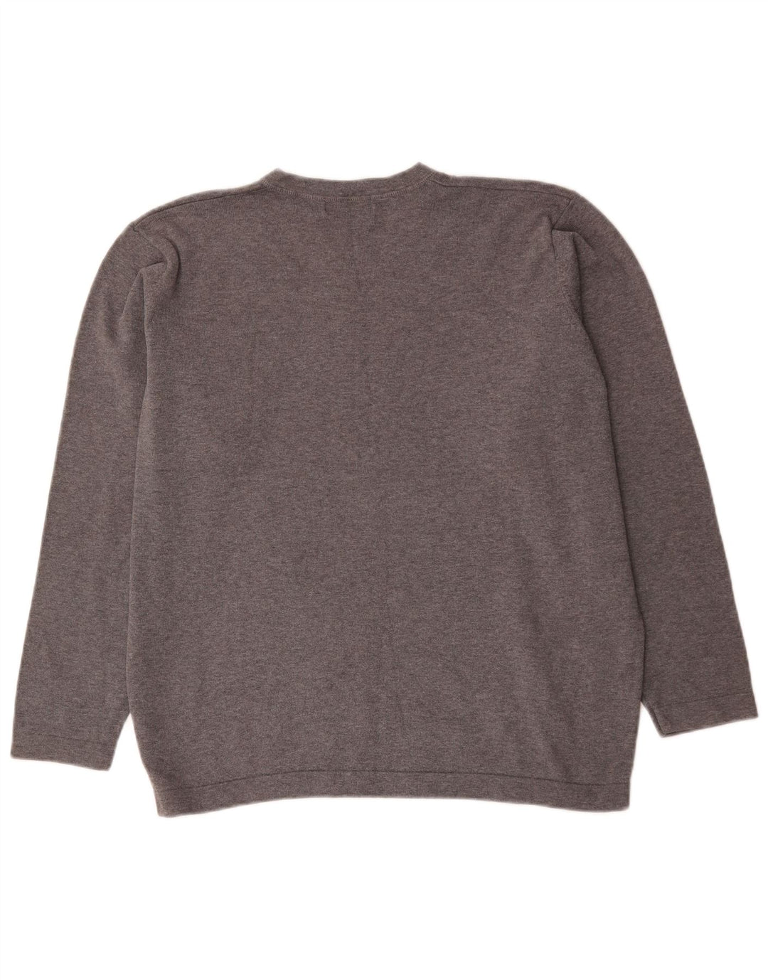 Maglione da uomo con scollo a V Marks & Spencer XL in cotone grigio