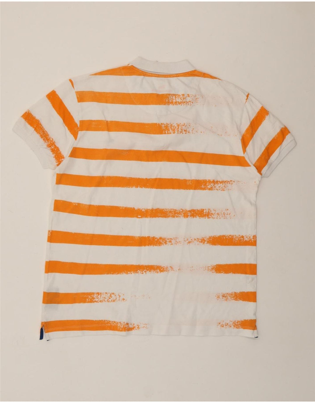 Polo da uomo vestibilità stretta HARMONT & BLAINE 3XL cotone a righe bianche