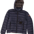Piumino Colmar Uomo con Cappuccio IT 46 Small Blu Navy Poliammide