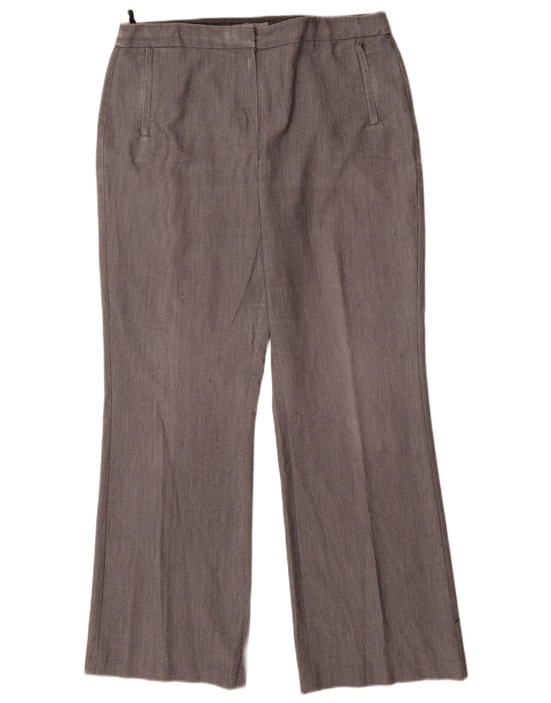 Pantaloni da abito Bootcut da donna Marks & Spencer UK 16 Large W32 L32 Grigio