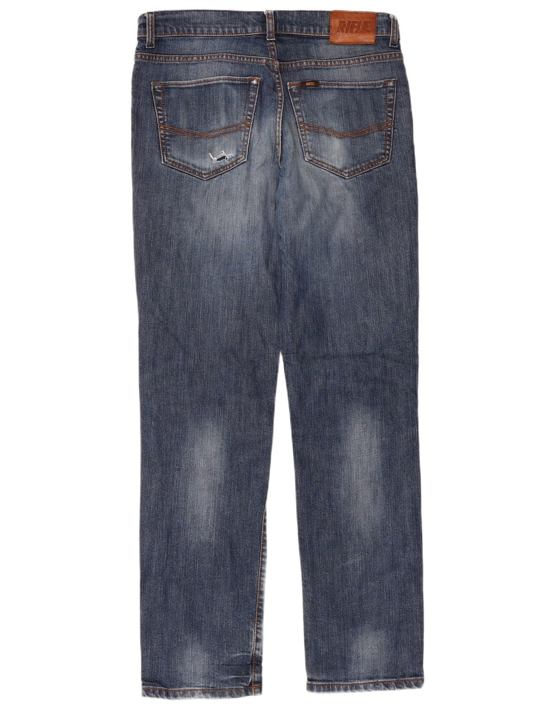 RIFLE Mens Straight Jeans W34 L33 Blue Cotton Vintage Rifle and Second-Hand Rifle from Messina Hembry 