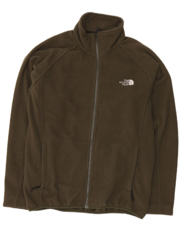 THE NORTH FACE Giacca in pile da uomo UK 36 Small Poliestere kaki