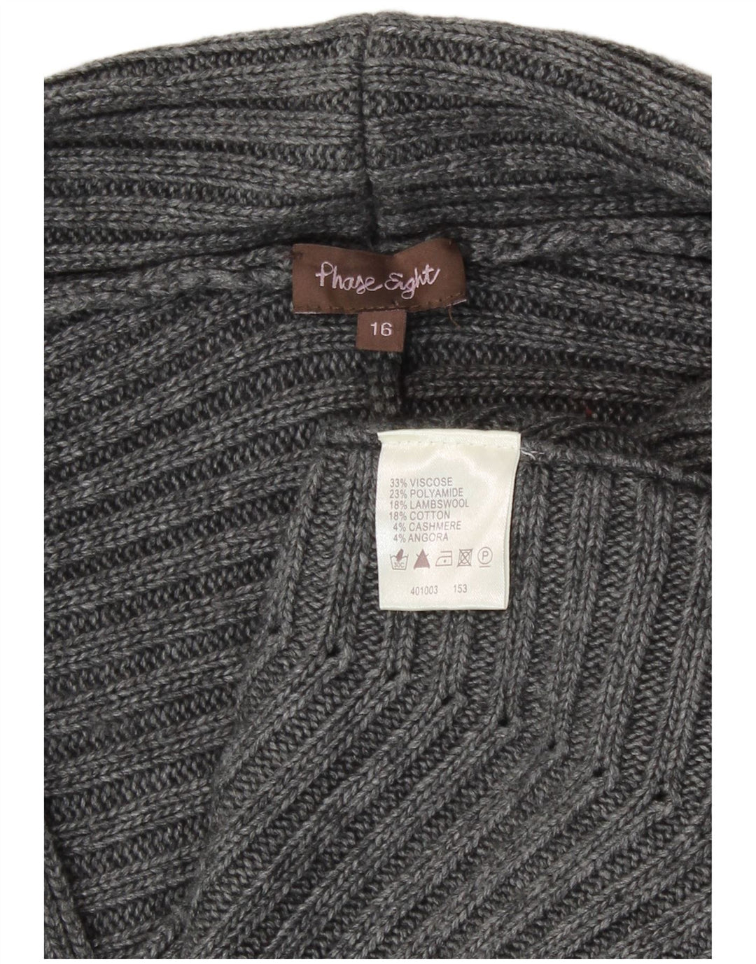 Maglione cardigan da donna Phase Eight UK 16 Grande viscosa grigia