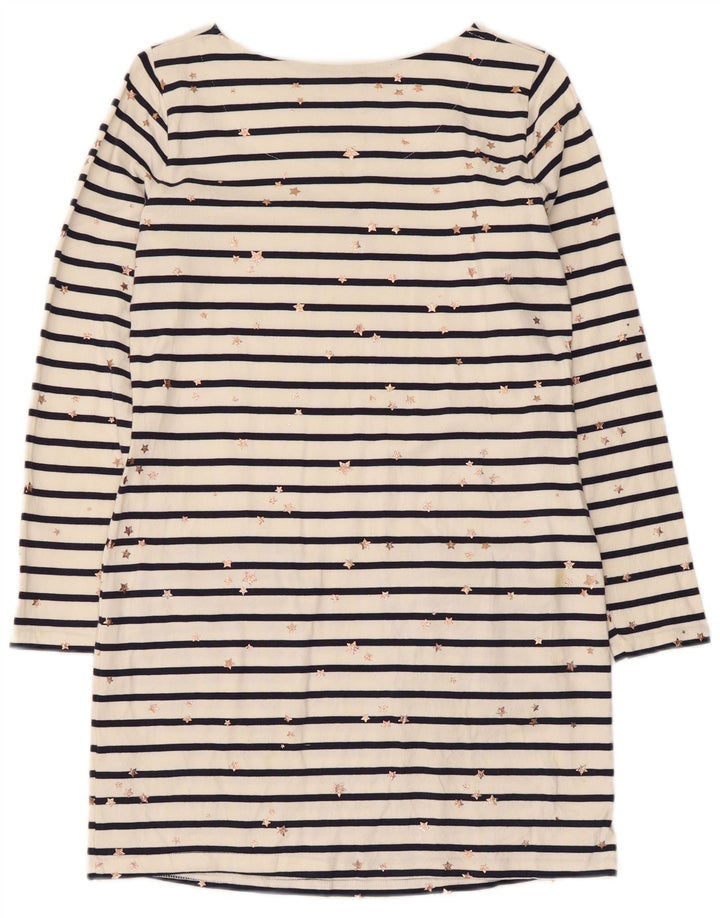 Abito tubino Joules da donna con motivo astratto UK 10 piccolo a righe bianche
