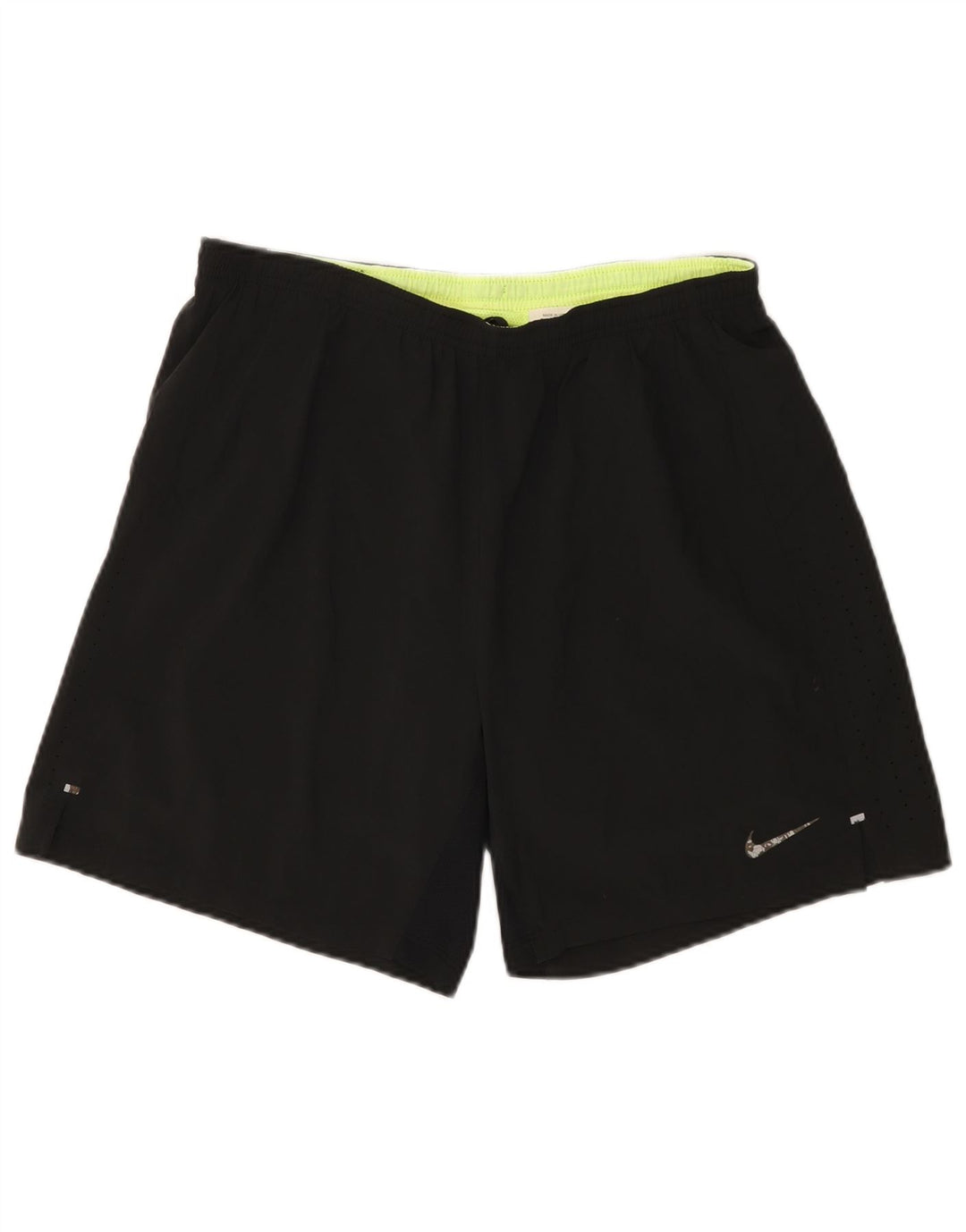 Pantaloncini sportivi Nike da donna Dri Fit UK 14 Large Nero Poliestere