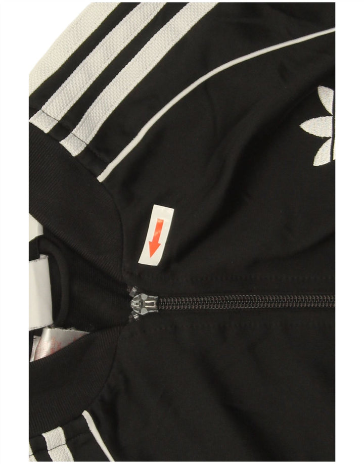 Giacca Top della tuta da ragazzo Adidas 12-13 anni in poliestere nero