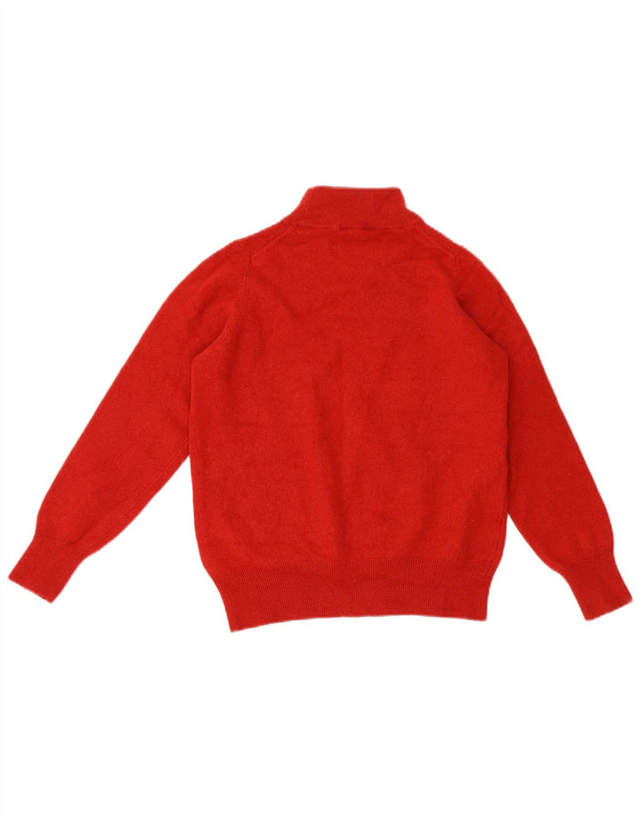 Maglione corto da donna Marks & Spencer con collo dolcevita UK 16 grande rosso