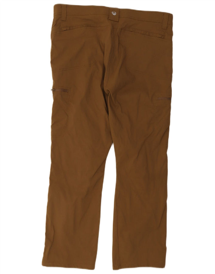 Pantaloni cargo dritti da uomo Wrangler W36 L30 nylon marrone
