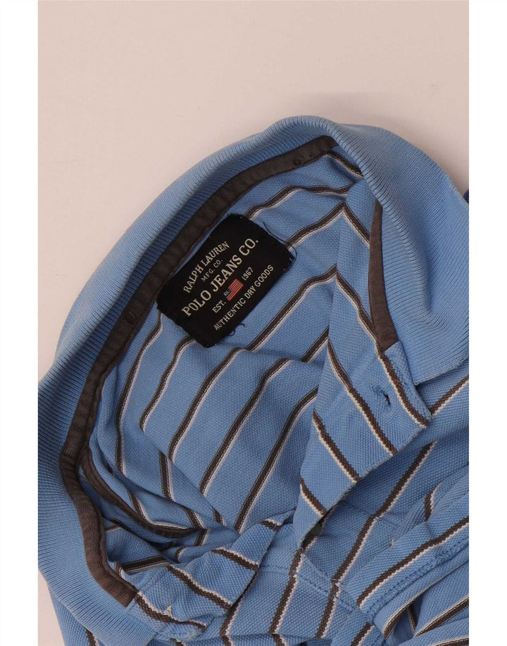 Polo da uomo Ralph Lauren piccola a righe blu