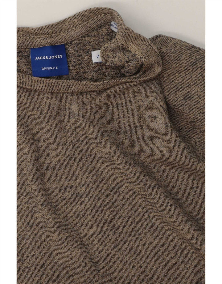 T-shirt da uomo Jack & Jones Top piccola grigia chiazzata