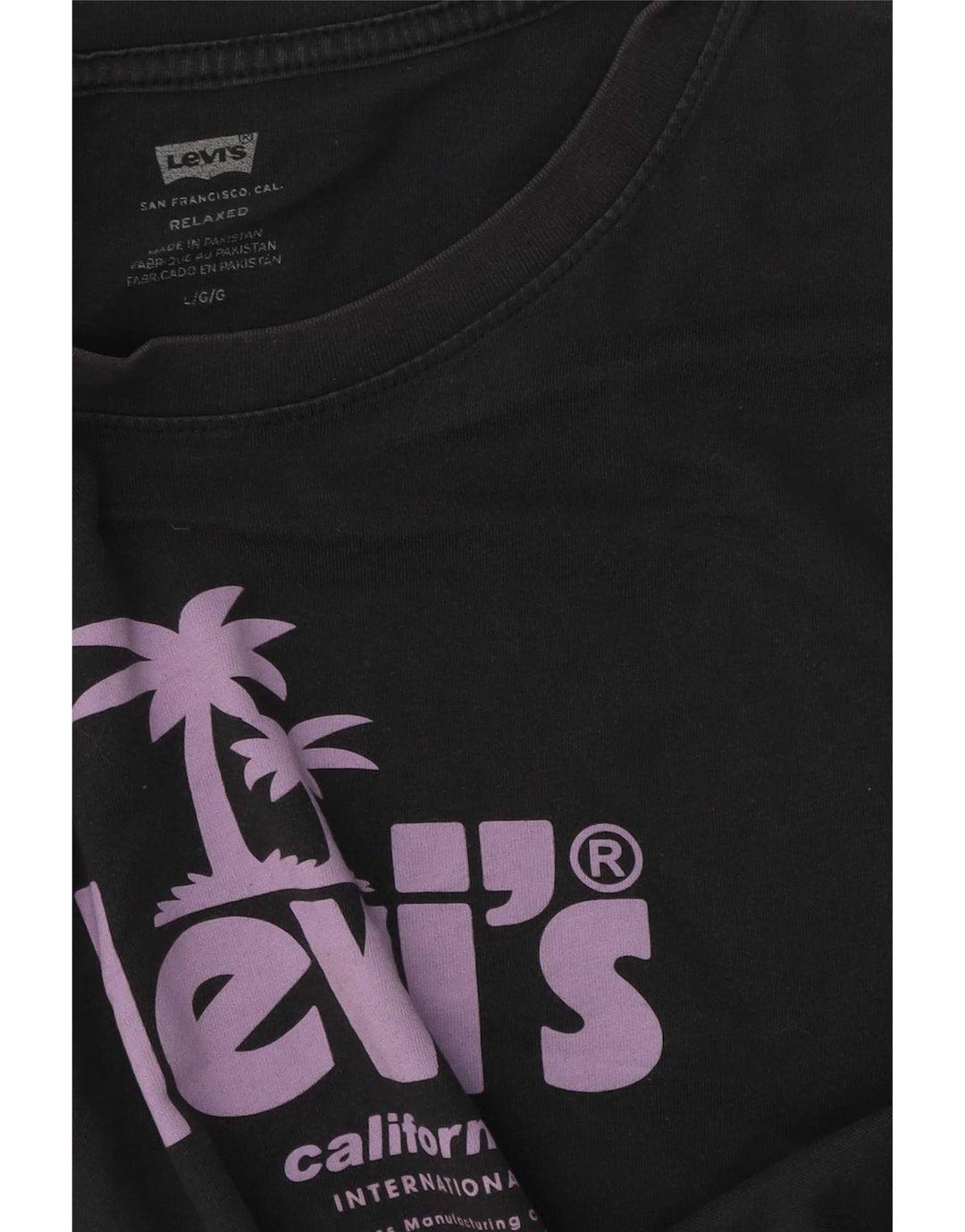 T-shirt grafica rilassata da uomo Levi's Top grande grigia