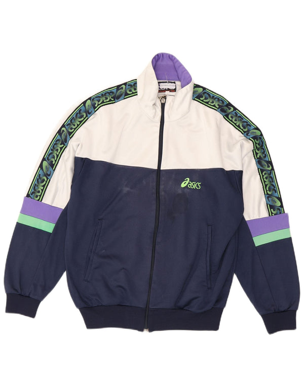 Giacca sportiva da uomo con grafica Asics IT 46 Small Blu Navy Colourblock