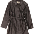 Cappotto In Pelle Donna Conbipel IT 48 XL Pelle Nera