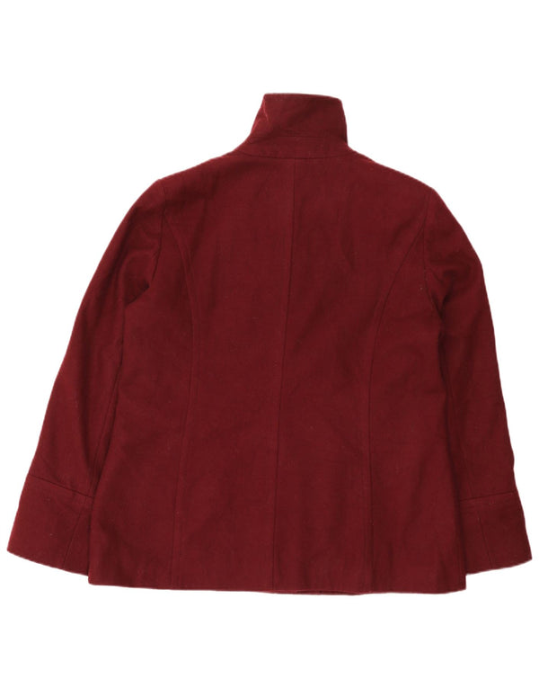 Giacca blazer da donna a 4 bottoni Nautica UK 16 grande lana bordeaux