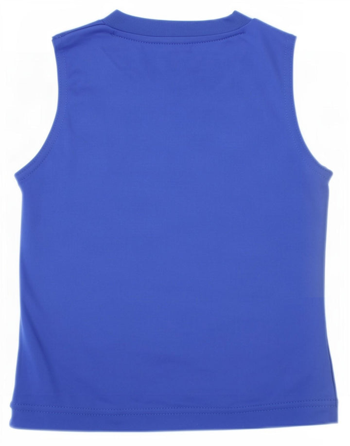 Canotta grafica Nike da ragazzo Dri Fit 2-3 anni in poliestere blu
