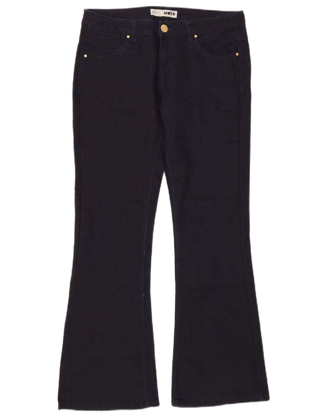 Jeans svasati da donna Topshop W30 L30 cotone blu navy