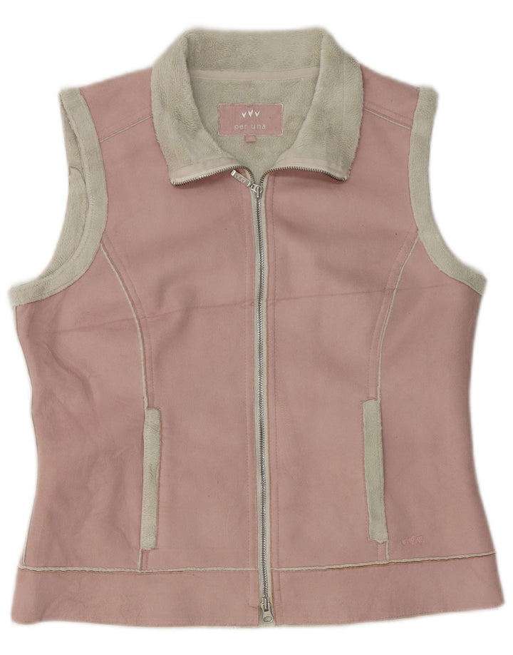 Gilet Marks & Spencer da donna Per Una Sherpa UK 14 poliestere rosa medio