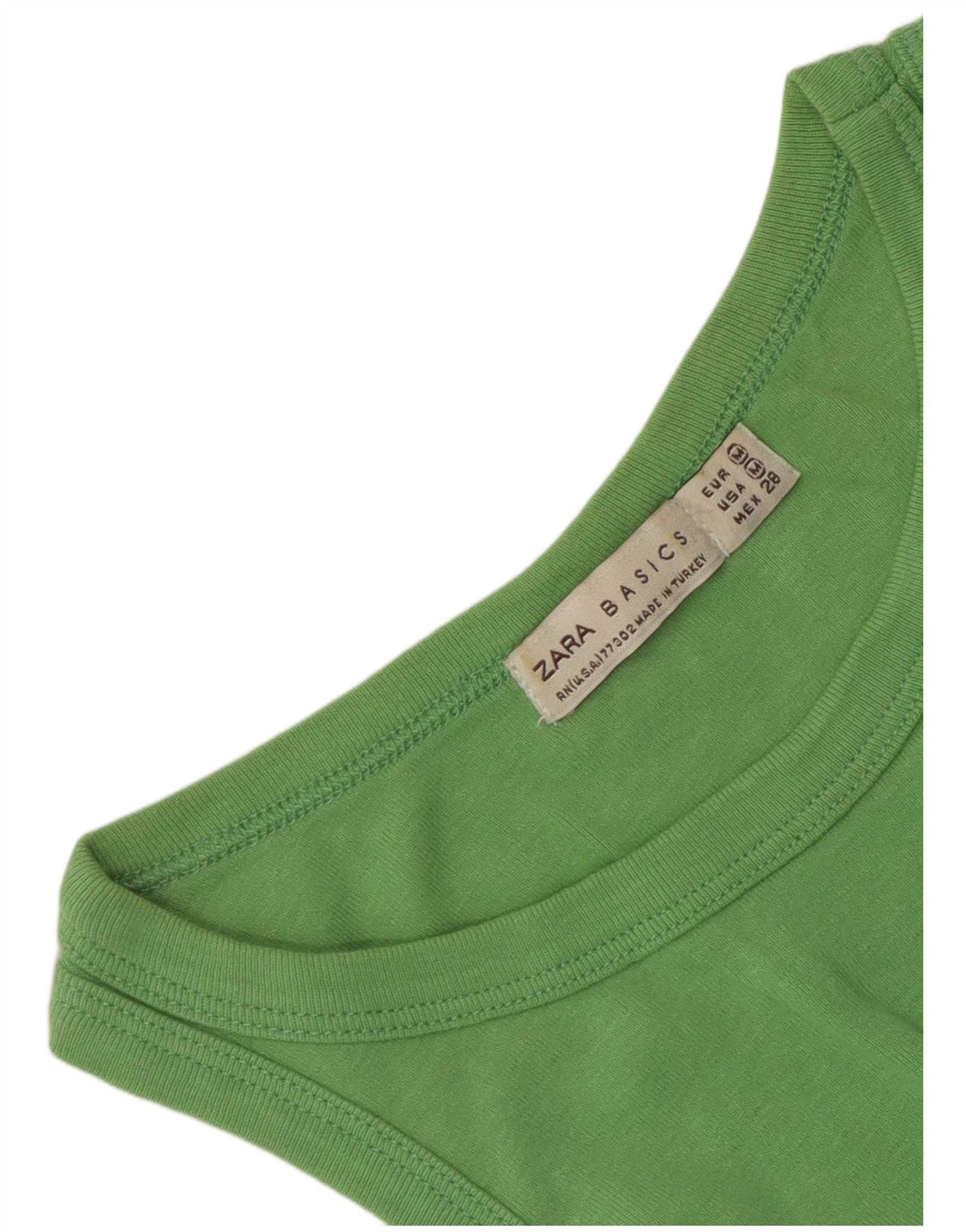Canotta Donna ZARA UK 12 Verde Medio