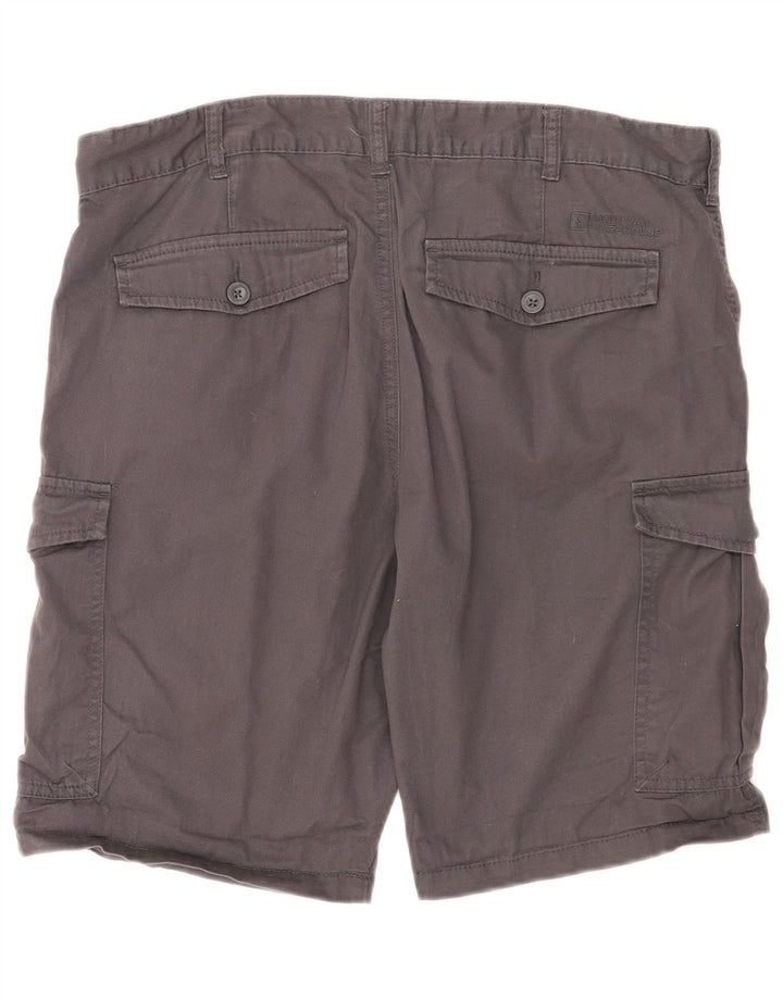 Pantaloncini cargo da uomo Mountain Warehouse W36 Large in cotone grigio