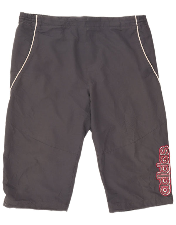 Pantaloncini sportivi da uomo Adidas Graphic Bermuda XL grigio poliestere