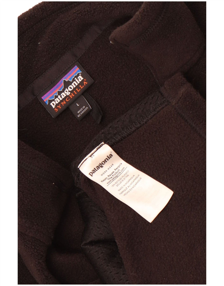 Giacca in pile da uomo Patagonia UK 40 Large Nero Poliestere