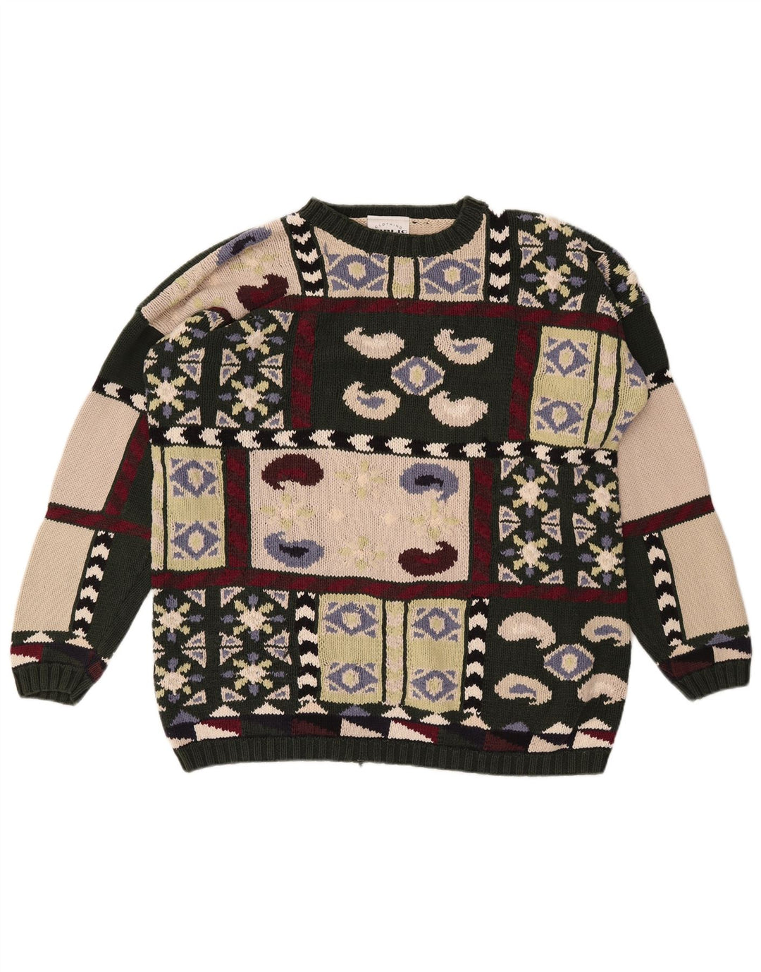 PUBLIC Maglione girocollo da donna IT 44 medio multicolore