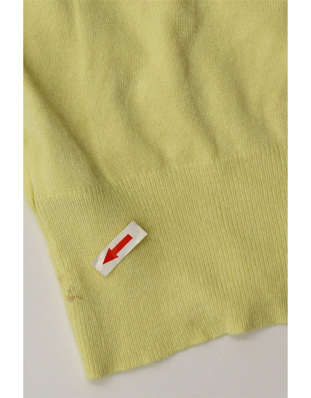 Maglione cardigan da donna Marks & Spencer UK 14 grande viscosa gialla