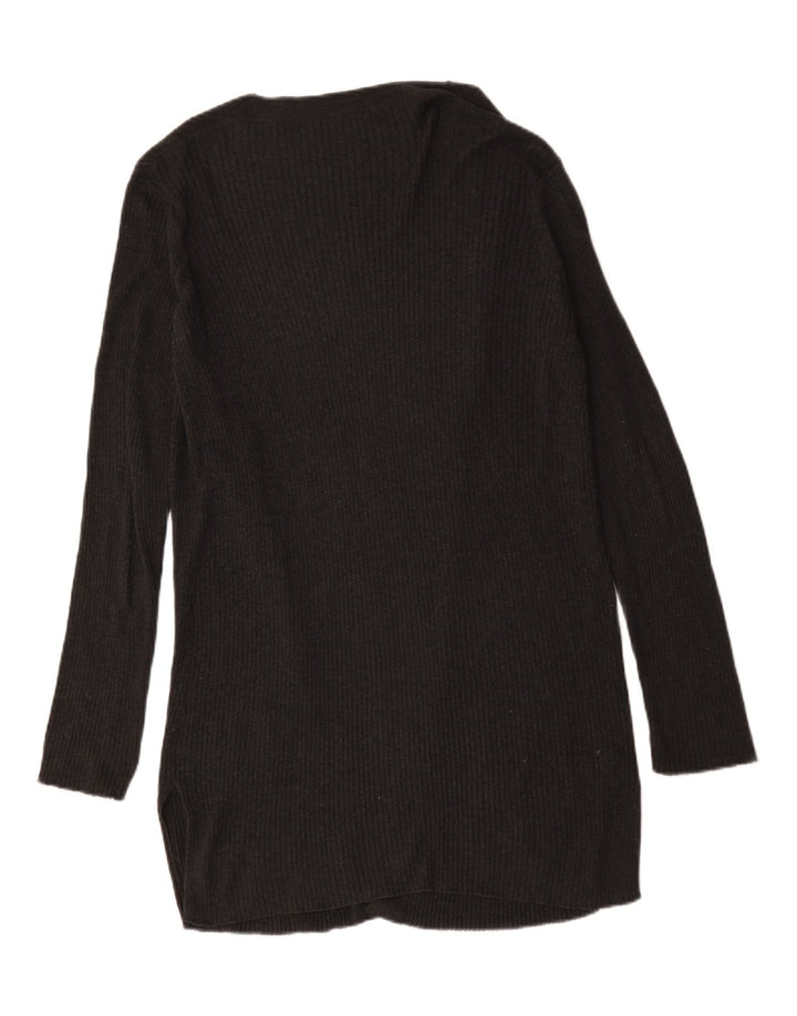 Maglione cardigan aperto a lunga linea da donna GAP UK 16 grande grigio