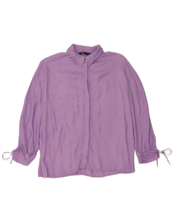 Camicetta oversize da donna Zara UK 10 piccola viola