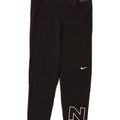 Leggings corti con grafica Nike da donna UK 8 piccoli poliestere nero