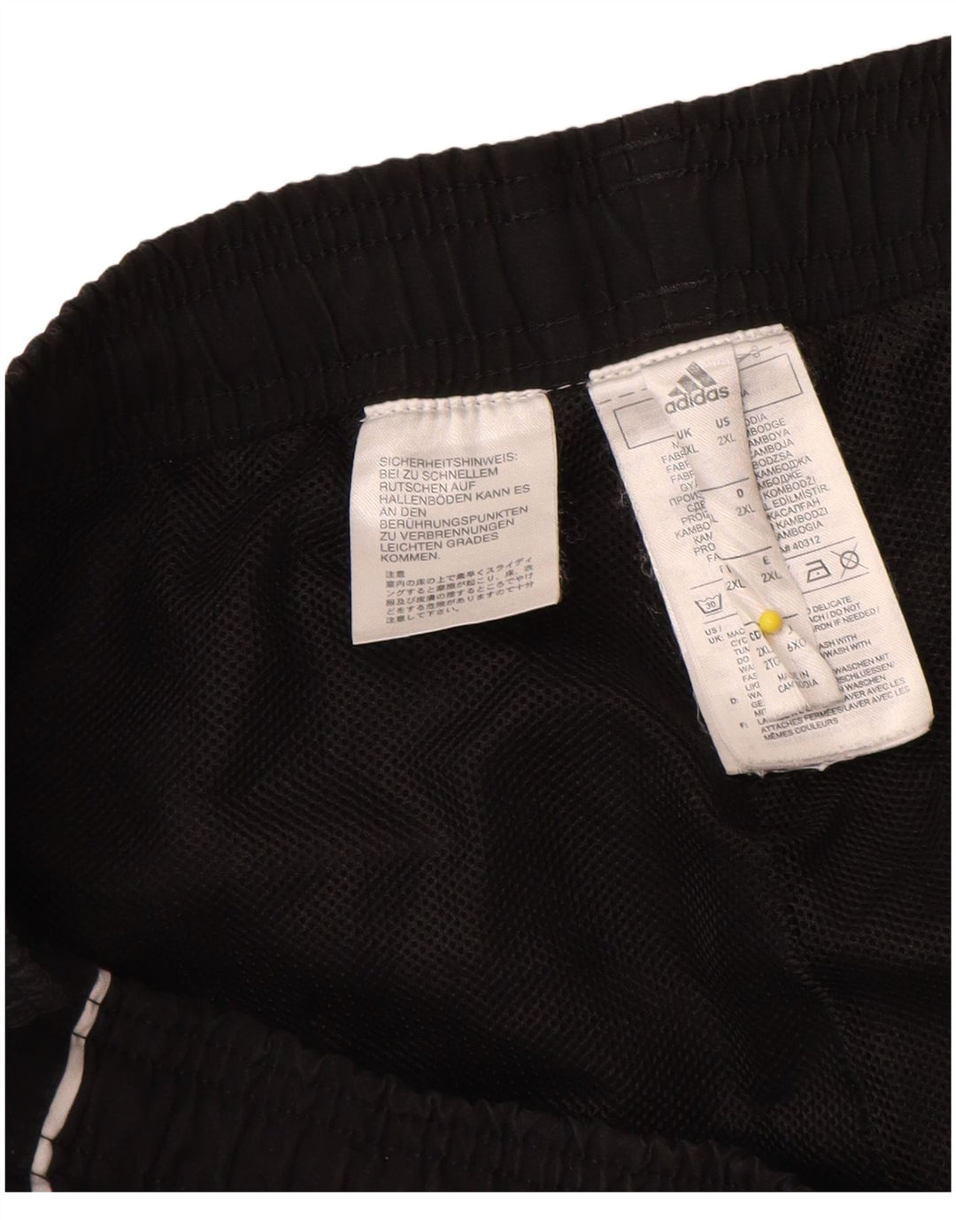 Pantaloni da tuta da uomo Adidas 2XL poliestere nero