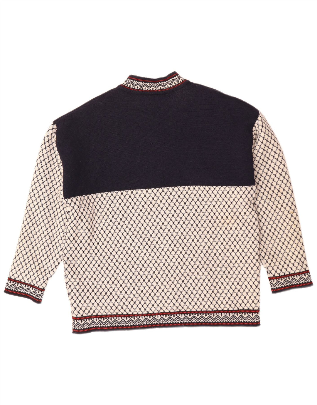 GOLFER'S Maglione girocollo da uomo a blocchi di colore blu navy medio