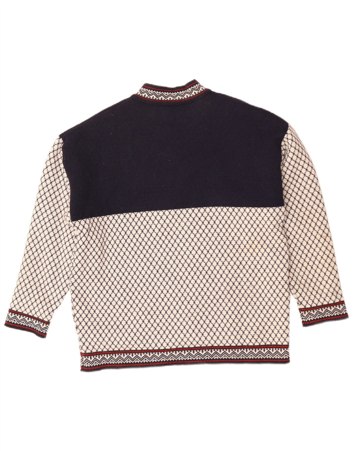 GOLFER'S Maglione girocollo da uomo a blocchi di colore blu navy medio