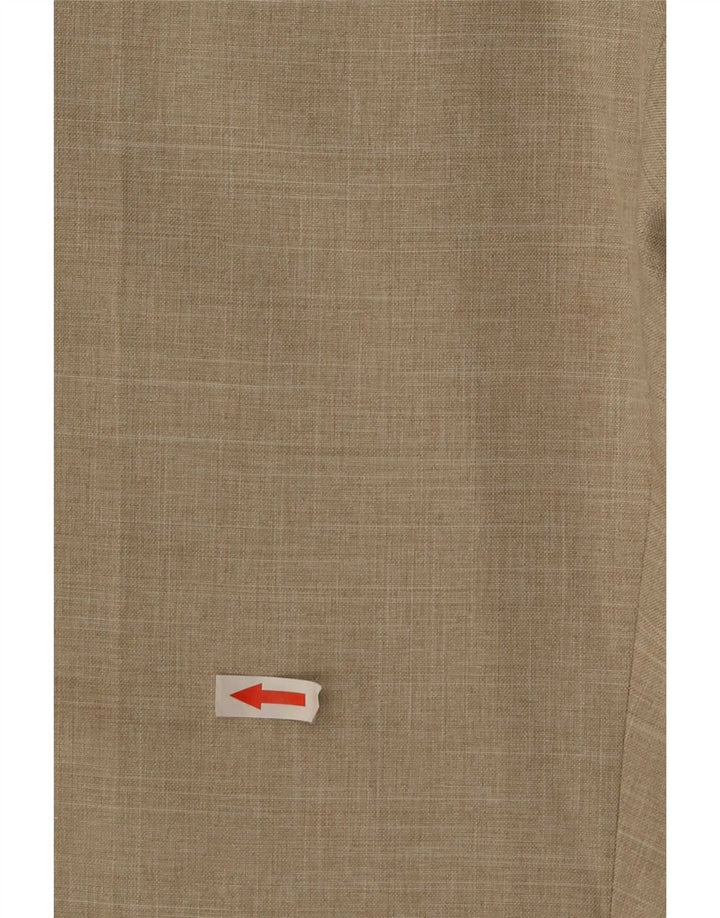 Pantaloni da abito dritti da uomo Marks & Spencer W32 L31 Poliestere beige
