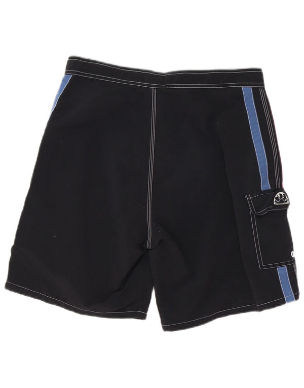 Pantaloncini da bagno da uomo Sundek nylon color block medio nero