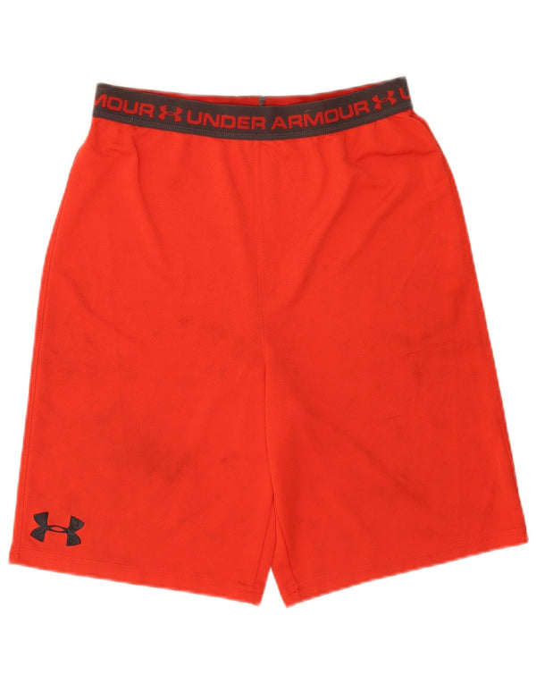 Pantaloncini sportivi Under Armour da ragazzo Heat Gear Graphic 13-14 anni XL arancione