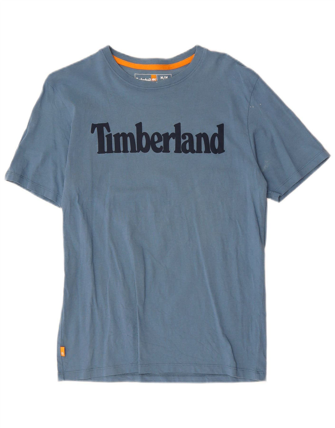 TIMBERLAND T-shirt grafica da uomo con vestibilità regolare, top in cotone blu medio