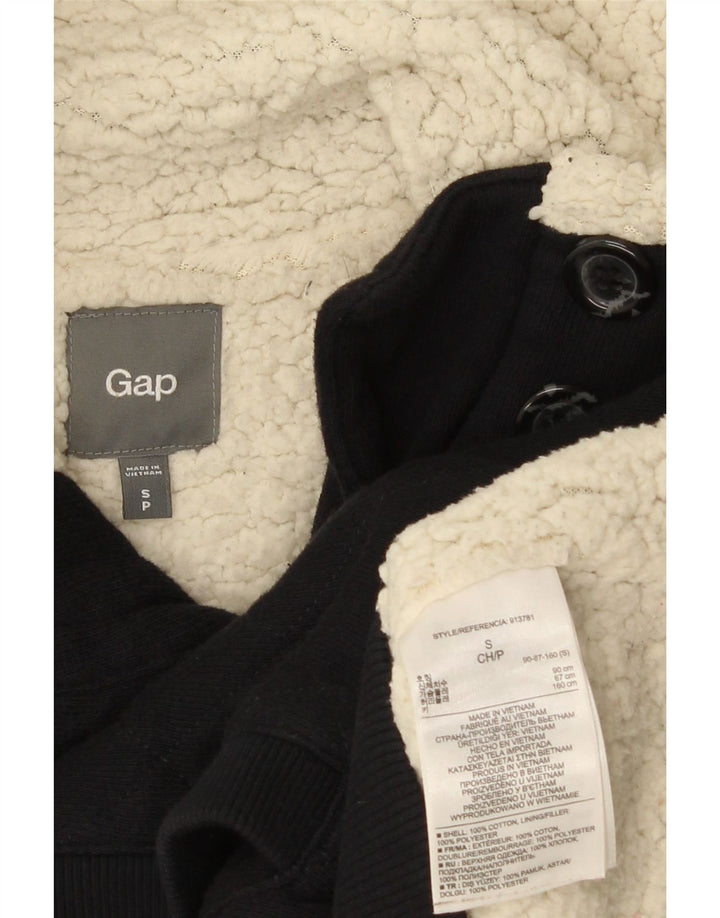 Giacca bomber sherpa da donna Gap UK 10 piccola in cotone blu navy