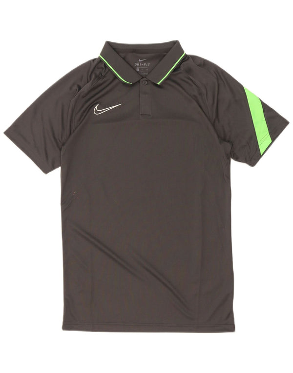 Polo Nike da uomo Dri Fit Small in poliestere color block grigio