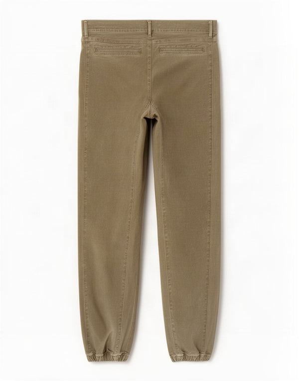 Pantaloni casual da jogging da donna Zara EU 36 XS W26 L28 cotone kaki