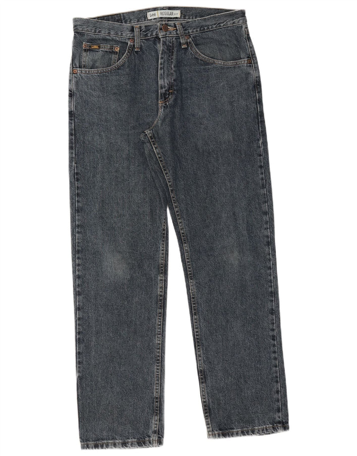 Jeans dritti Lee da uomo vestibilità regolare W32 L30 cotone blu