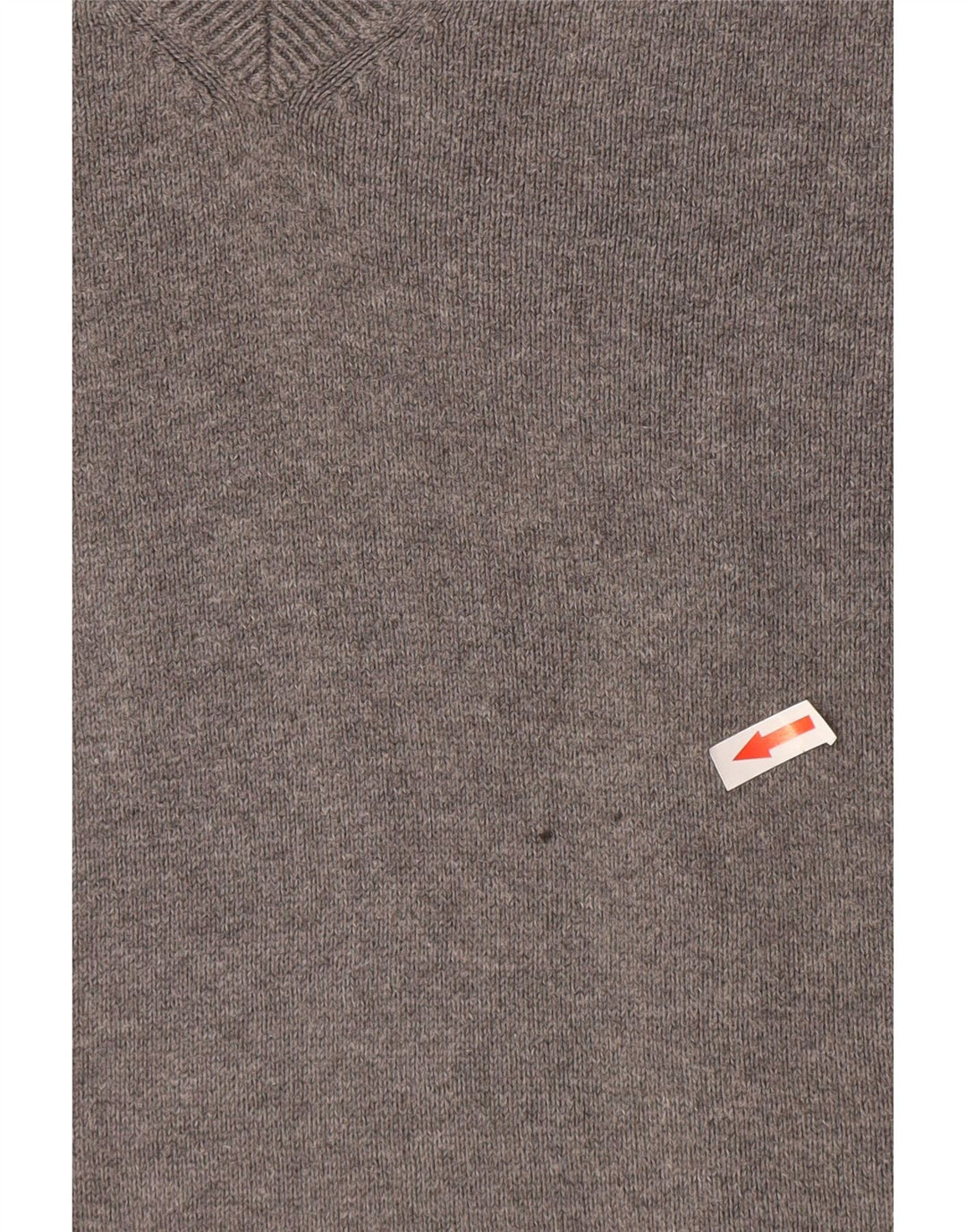 Maglione da uomo Marks & Spencer con scollo a V blu Harbour, grande cotone grigio