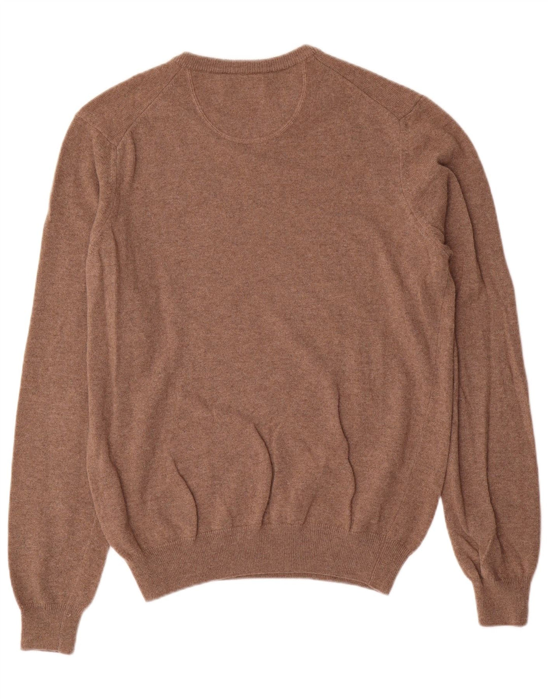 Marlboro Classics Maglione da uomo con scollo a V, grande, in lana marrone
