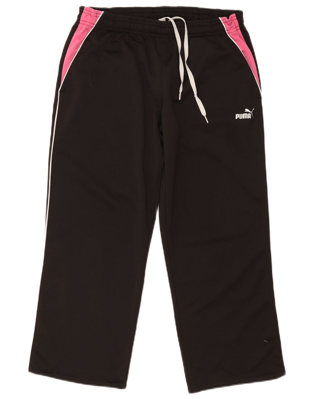 Pantaloni da tuta da donna Puma UK 14 Medium Nero Colourblock Poliestere