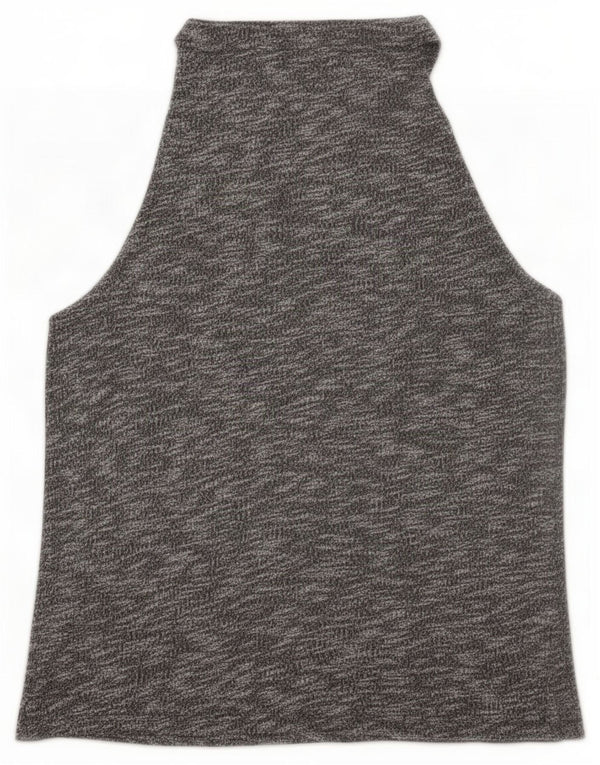 Canotta da donna Topshop UK 12 Poliestere screziato grigio medio