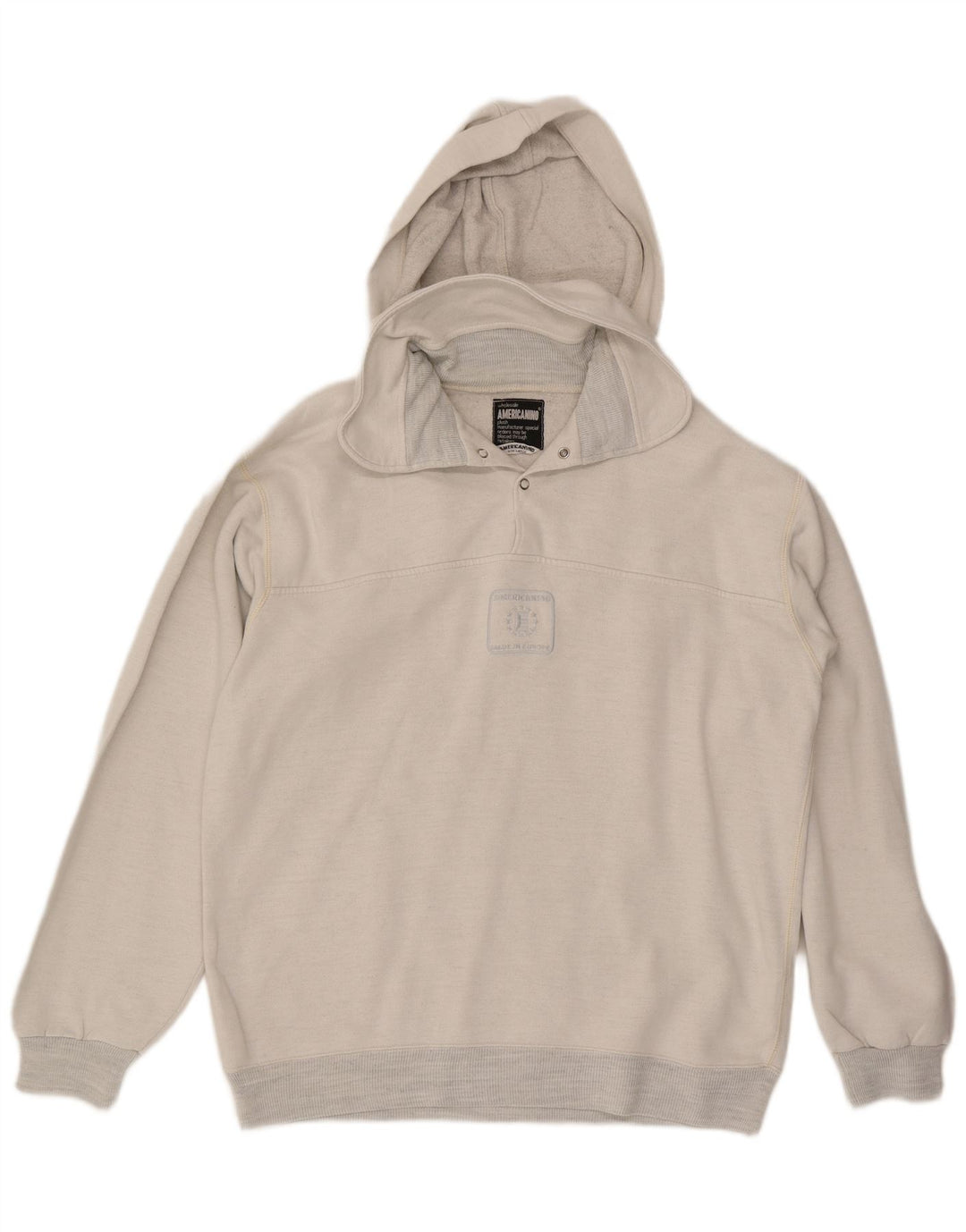 Maglione da uomo con cappuccio e bottoni Americanino, grande, beige