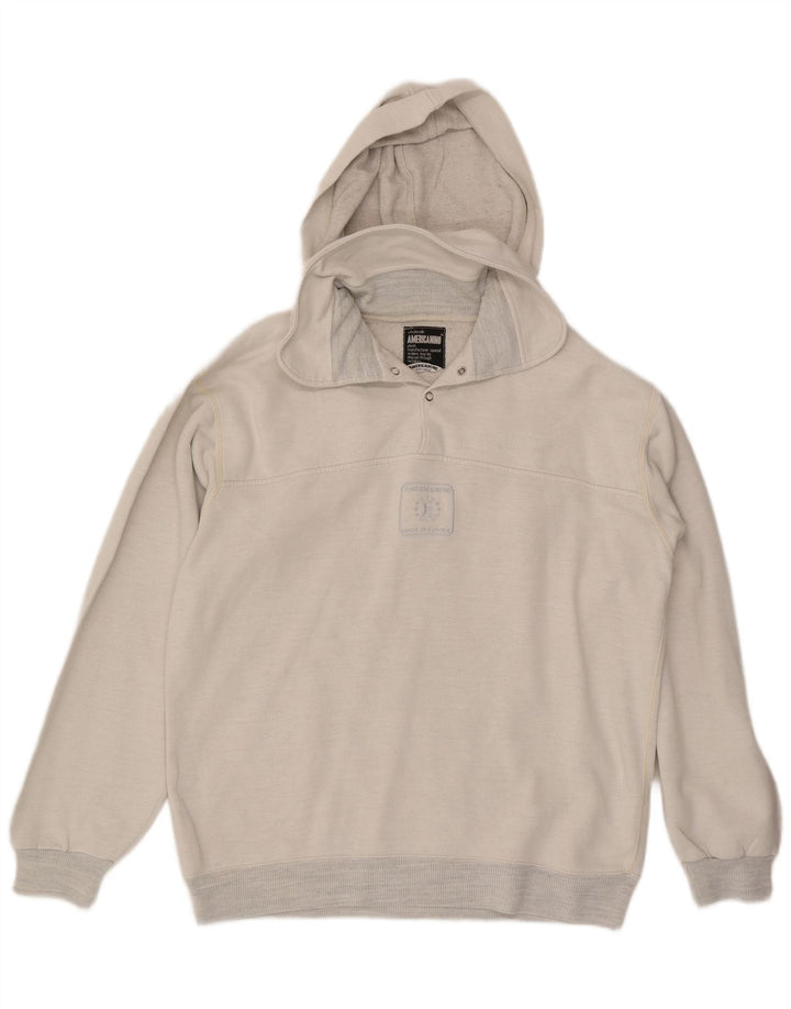 Maglione da uomo con cappuccio e bottoni Americanino, grande, beige