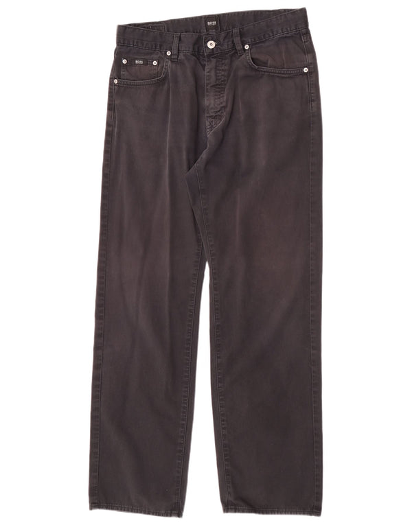 Jeans dritti da uomo Hugo Boss W32 L32 neri