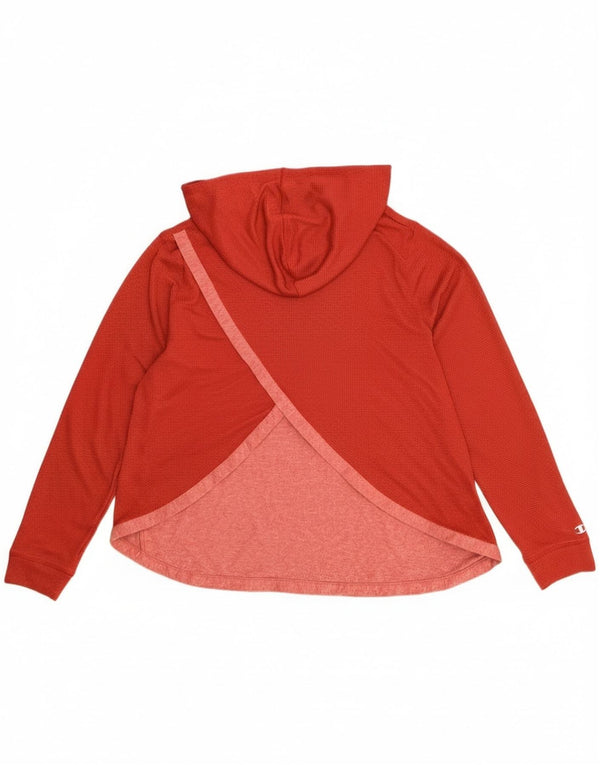 Felpa con cappuccio grafica Champion da donna Detroit Mercy UK 14 media rossa